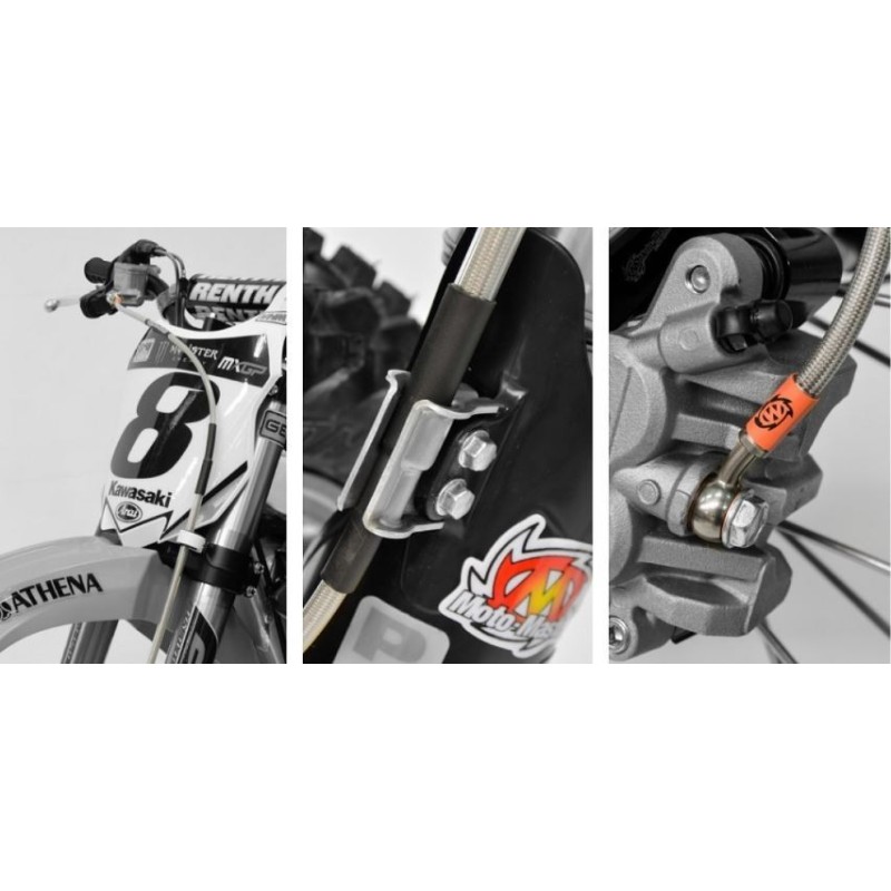 Rear brake line Moose-Venhill Honda CRF 450 02-04 MH02-2027 Moose Racing Bremspedale and rear master cylinder