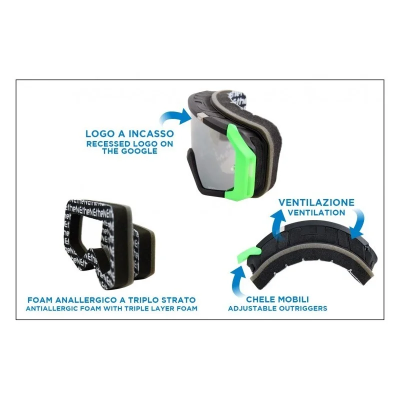 Maschera Ethen MX0585 Basic Giallo Fluo Primis MX05191