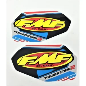 FMF DECAL LOGO POWERCORE 2 PATRIOTIC VINYL 012694-18600654 Fmf Accessori & Ricambi