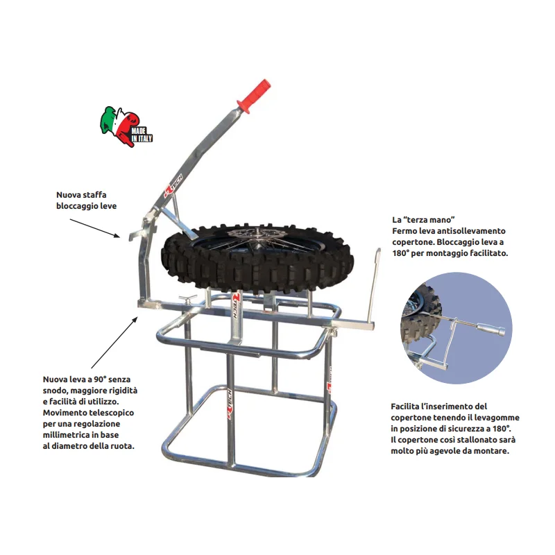 Rtech Evolution Steel Tyrechanger R-SMONTAG0018 Rtech Wheels and Chain Tools