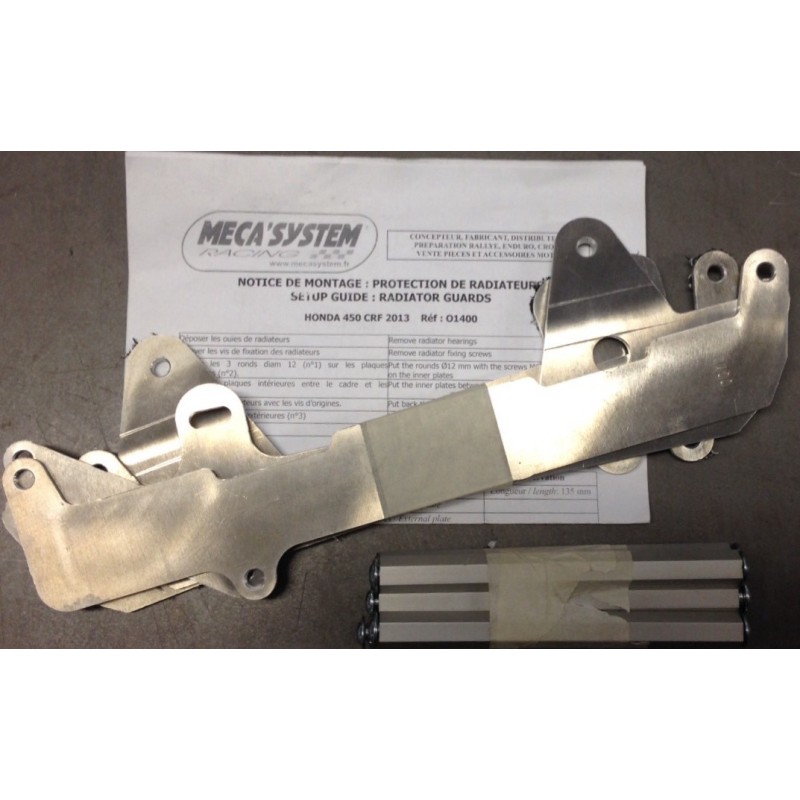 BRACES RADIATOR Meca System CRF 450 2013-16 MSO1400 Meca'System Kuhler