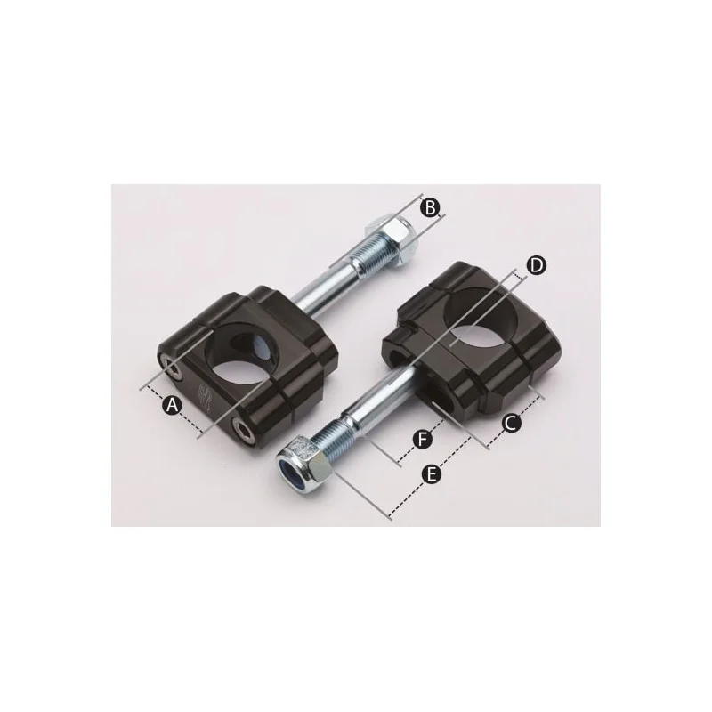 Supporti clamps manubrio WDracing VictoryMX 28mm | Kawasaki KXF WD68 M12x62