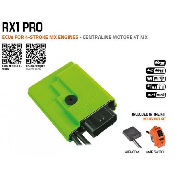 Centralina GET RX1 PRO 4T+Map Switch+Wifi-Com GETRX1PRO4T GET Ignition and stator