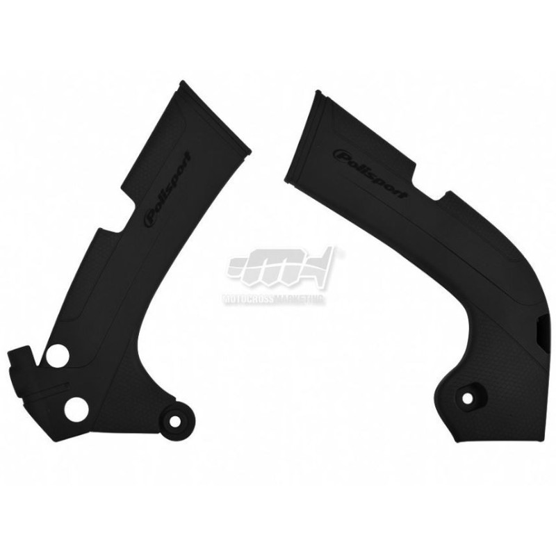 Protezioni telaio Polisport Honda CRF 250-450 colore nero P8466400001 Polisport Sabots et protection radiateur
