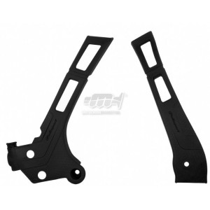 Protezioni telaio Polisport Yamaha YZ 125-250 colore nero P8466700001 Polisport Sabots et protection radiateur