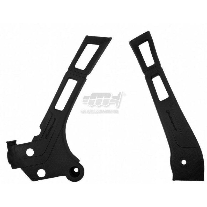 Protezioni telaio Polisport Yamaha YZ 125-250 colore nero P8466700001 Polisport Sabots et protection radiateur