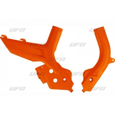 Protezione telaio Ufo Ktm arancione KT04098127 Ufo Motorschutzplatten-kuhlerschutz