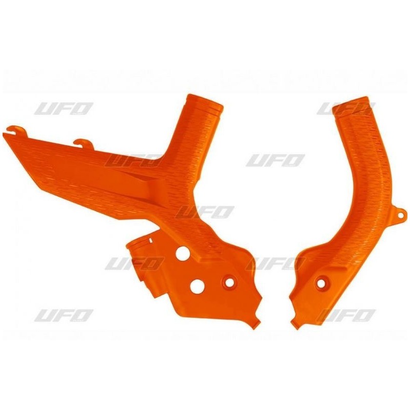 Protezione telaio Ufo Ktm arancione KT04098127 Ufo Sabots et protection radiateur