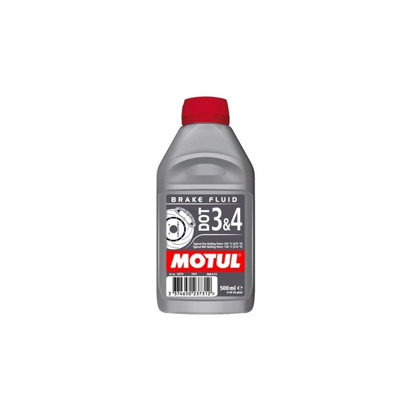 Brake Fluid DOT 3 & 4 500 ml 102718 Motul  Liquide de frein