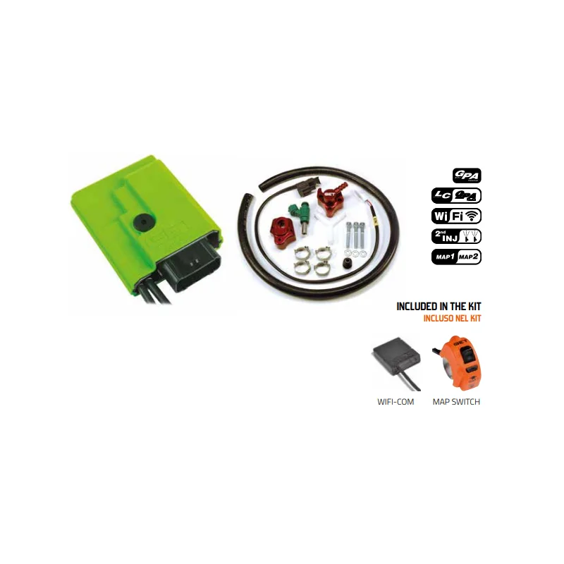 Get Pro Factory Kit centralina RX1 PRO+Kit secondo iniettore Yamaha YZF 250 19- GK-RX1PROFTY-0029 GET Allumage