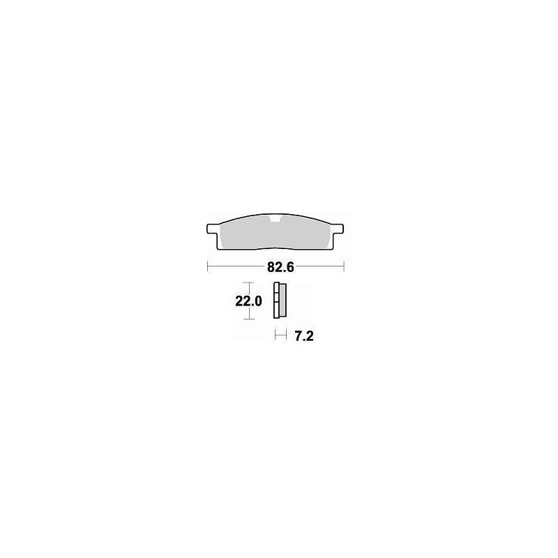 Pastiglie freno Braking 705 CM44-Posteriori 705CM44 Braking Bremsbeläge and brake caliper