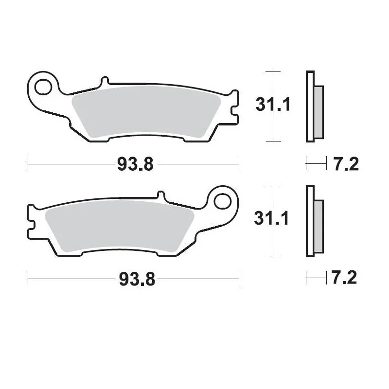 Brake pads Braking CM46 929CM46 Braking  Plaquettes de frein and brake caliper