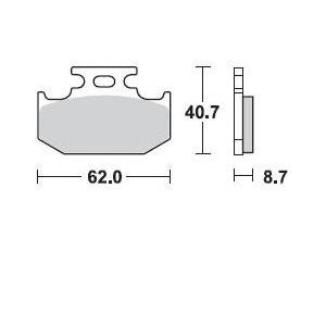 Brake pads Braking CM44 722CM44 Braking Bremsbeläge and brake caliper