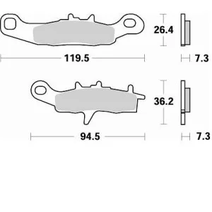 Pastiglie freno Braking CM44-Anteriori 812CM44
