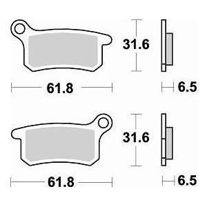 Pastiglie freno Braking CM44-anteriori/posteriori 873CM44