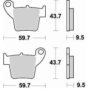 Pastiglie freno Braking CM44-Posteriori 886CM44