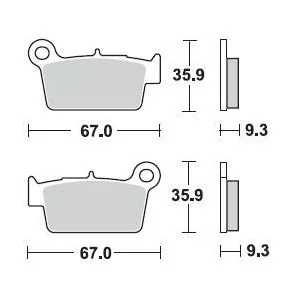 Brake pads Braking CM44 890CM44 Braking Brake pads and brake caliper