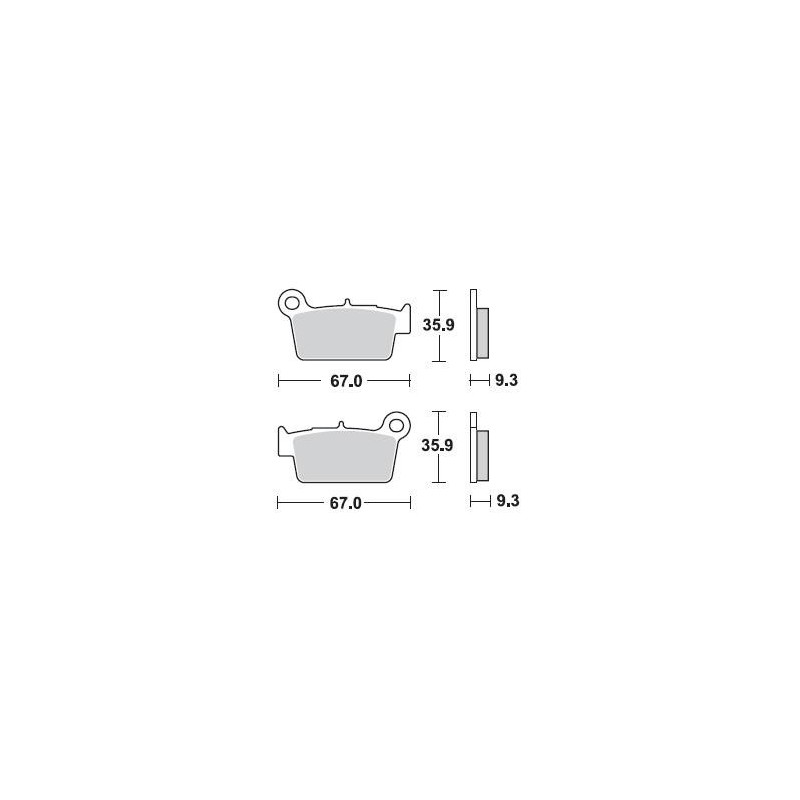 Pastiglie freno Braking CM44-Posteriori 890CM44