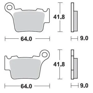 Pastiglie freno Braking CM44-Posteriori 891CM44