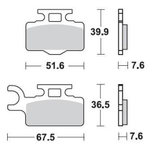 Pastiglie freno Braking CM44-Anteriori 894CM44