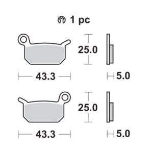 Brake pads Braking CM44 897CM44 Braking Bremsbeläge and brake caliper