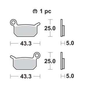 Pastiglie freno Braking CM44- Anteriori/Posteriori 897CM44