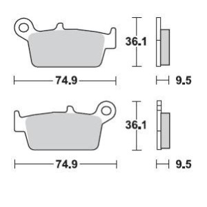 Pastiglie freno Braking CM44-Posteriori 701CM44