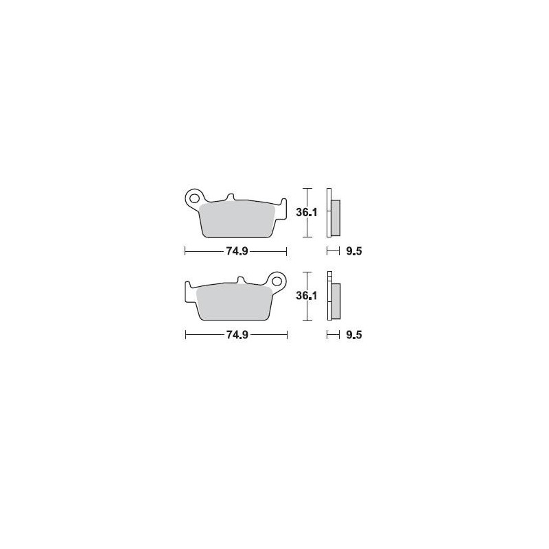Brake pads Braking CM44 701CM44 Braking Brake pads and brake caliper