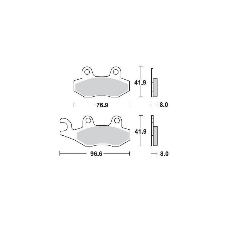 Pastiglie freno Braking CM44-Anteriori 696CM44