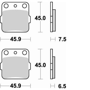 Pastiglie freno Braking CM44-Posteriori 686CM44