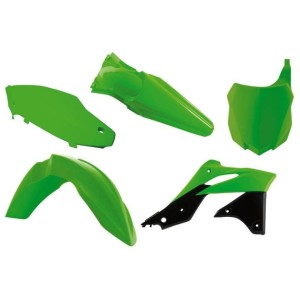 Kit plastiche motocross Racetech Kawasaki verde R-KITKXF-VE0-516