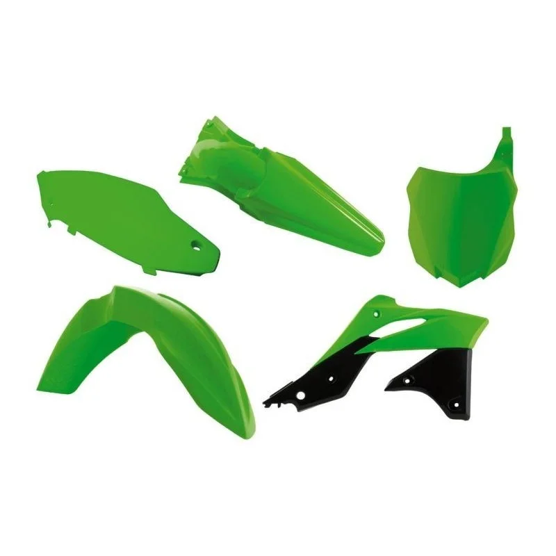 Plastic kit motocross Rtech Kawasaki green R-KITKXF-VE0-516 Rtech Plastic Kits
