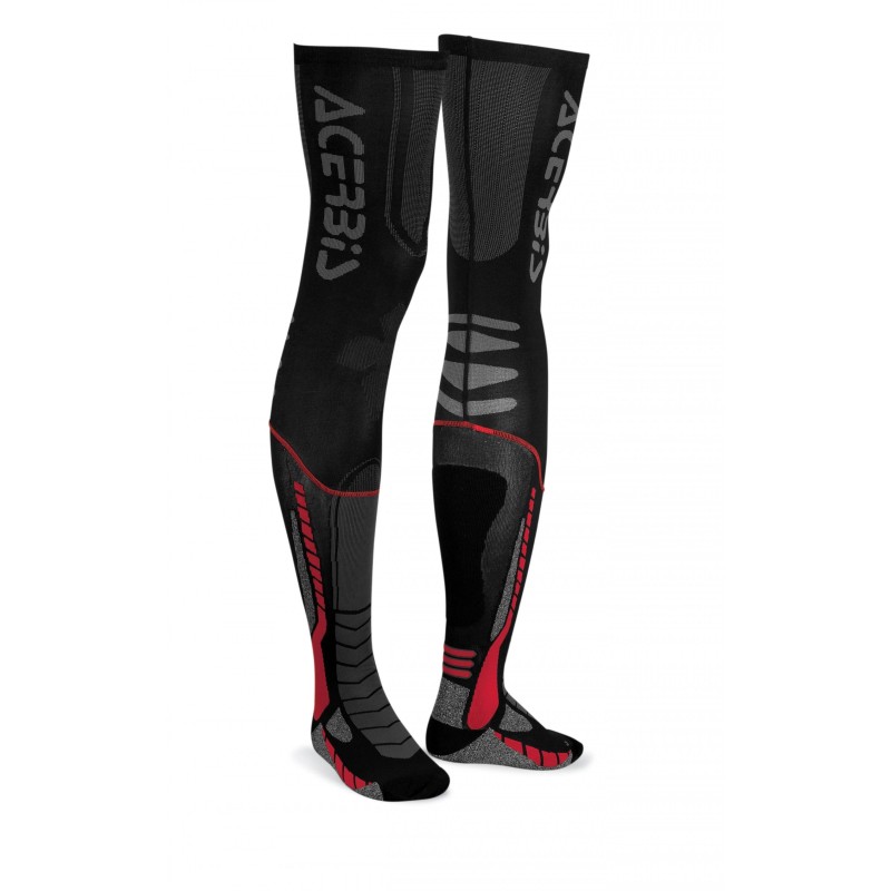 Long Socks Acerbis X-LEG Pro Red 0021693.323 Acerbis Chaussettes et Protection jambe