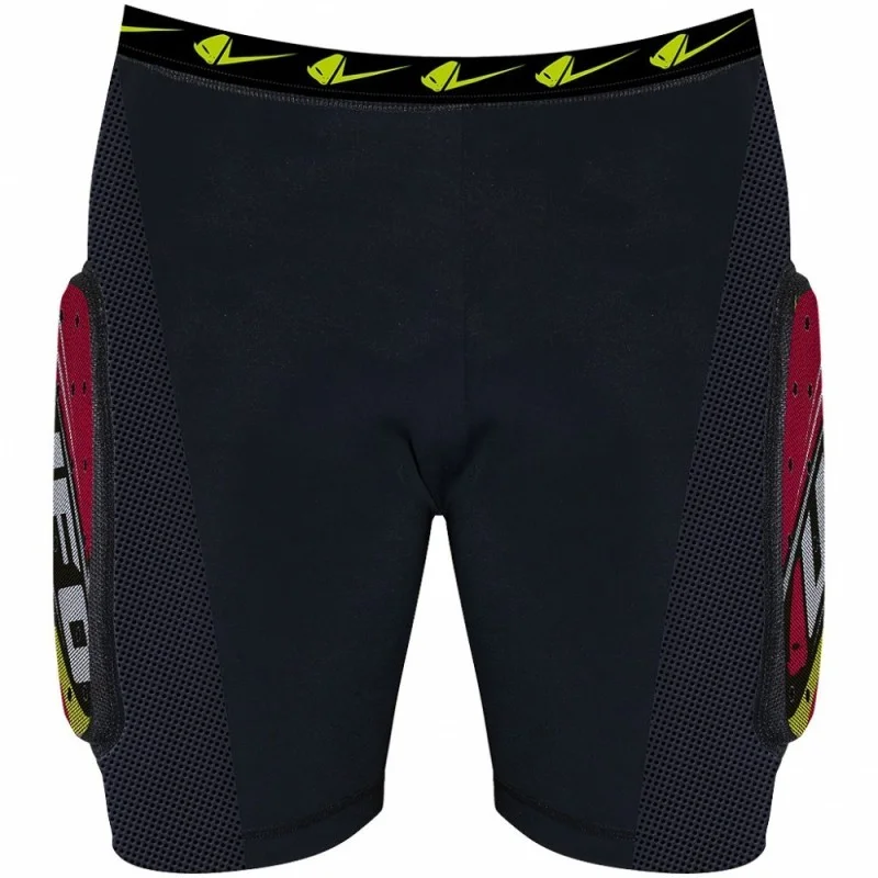 Pantaloncini imbottiti Shorts KOMBAT con protezioni multistrato per Adulti rosso PI02354B