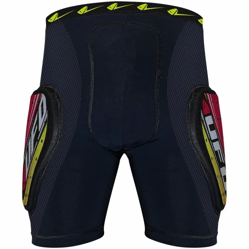 Pantaloncini imbottiti Shorts KOMBAT con protezioni multistrato per Adulti rosso PI02354B