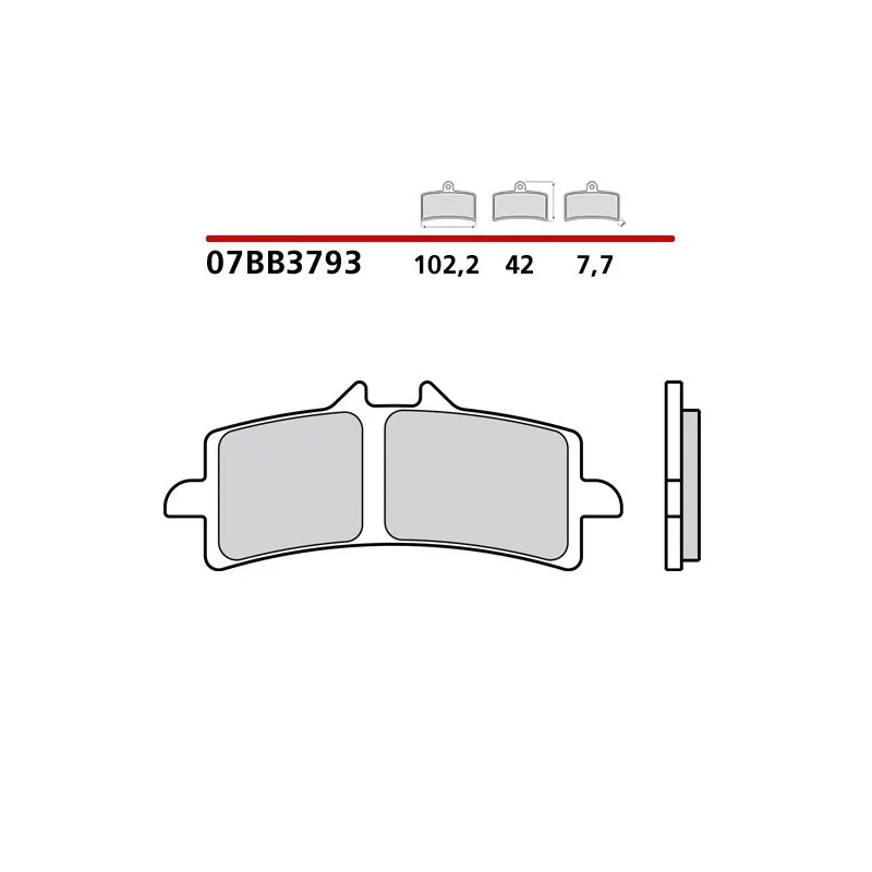 Pastiglie Brembo M50 per pinza Brembo radiale M50 07BB3793