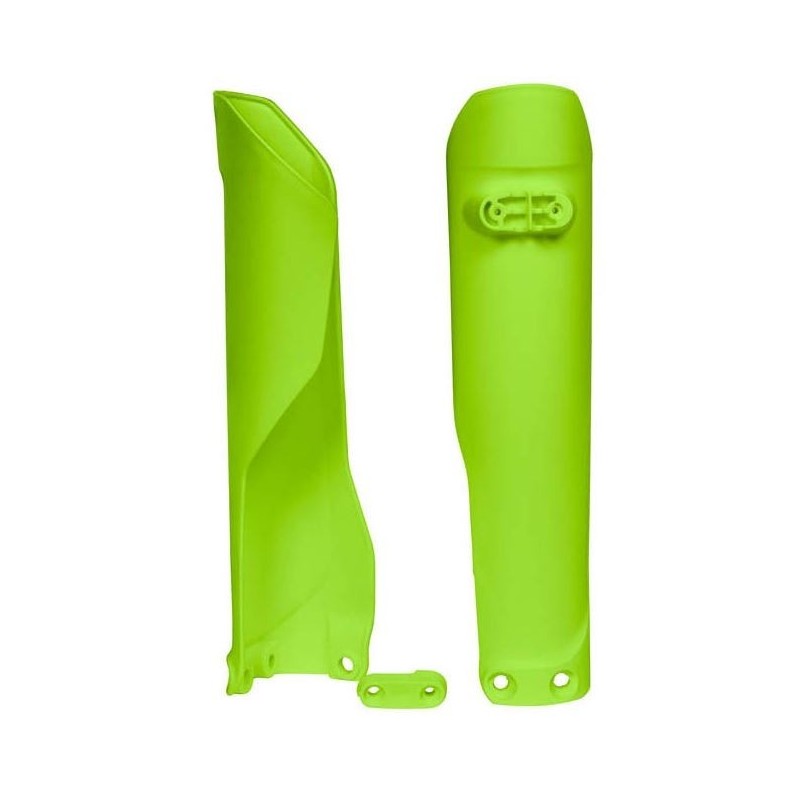 Fork protectors - HUSQ TC-FC-TE-FE flo yellow R-PSHSQGF0016 Rtech Separate plastic parts