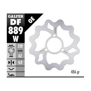 Disco freno posteriore Galfer 220mm- HM/Vent 50-125 DF889W001H