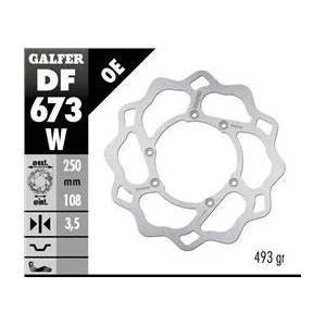 Front brake disc Galfer- Hm/Vent 50-125 DF673W000H Galfer Bremsscheiben