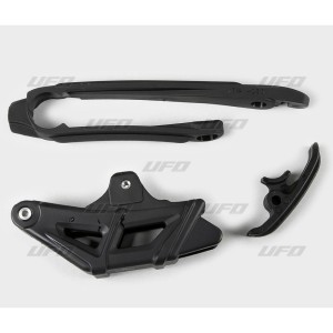 Kit slitta e cruna catena Ufo Ktm EXC-EXCF 12- KT04036001 Ufo Kettenfuhrung-schwingarmschutz
