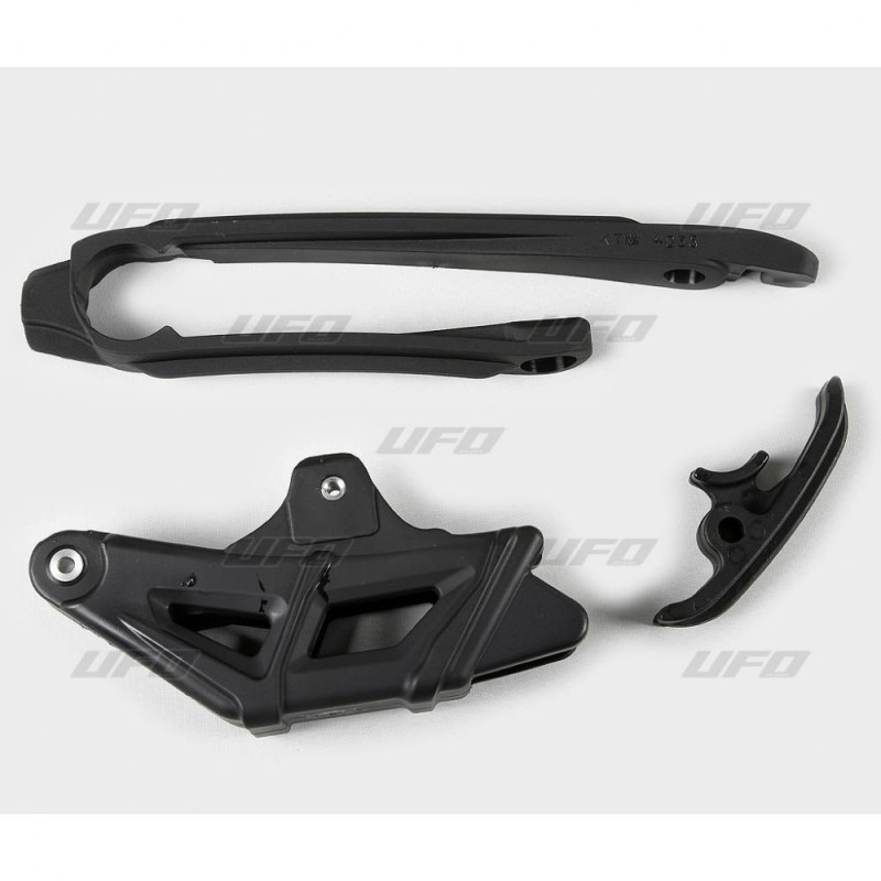 Kit slitta e cruna catena Ufo Ktm EXC-EXCF 12- KT04036001 Ufo Kettenfuhrung-schwingarmschutz