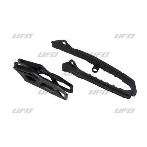 Kit slide chain e Chain guide Ufo Suzuki RMZ 250 19- / RMZ 450 18- SU04946001 Ufo Chain Guard and swingarm protection
