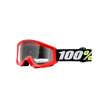Goggle 100% Strata Mini Red 26012468 100% Kinder Motocross Brillen