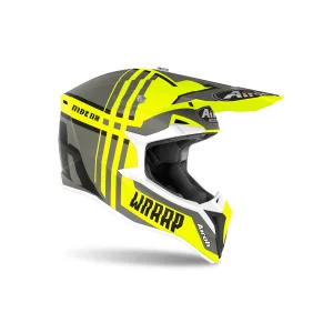 Helmet Airoh Wraap Broken yellow matt WRBR31 Airoh  Motocross Helmets