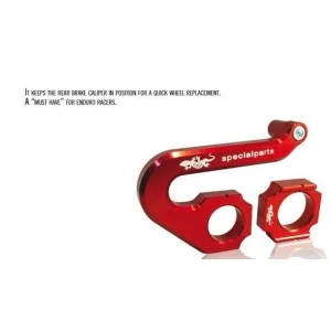 Staffa supporto pinza posteriore con registro tendicatena Geco 100.022.004