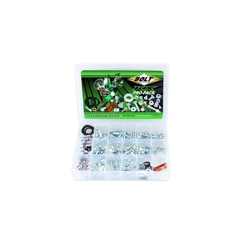 Kit viteria completa moto Pro Pack Bolt- Kawasaki KX-KXF BMHKXPP Bolt Kits-visserie