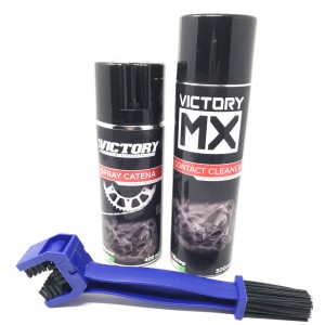 Kit manutenzione catena VictoryMX-spazzola-grasso-detergente KITMANCATVIC