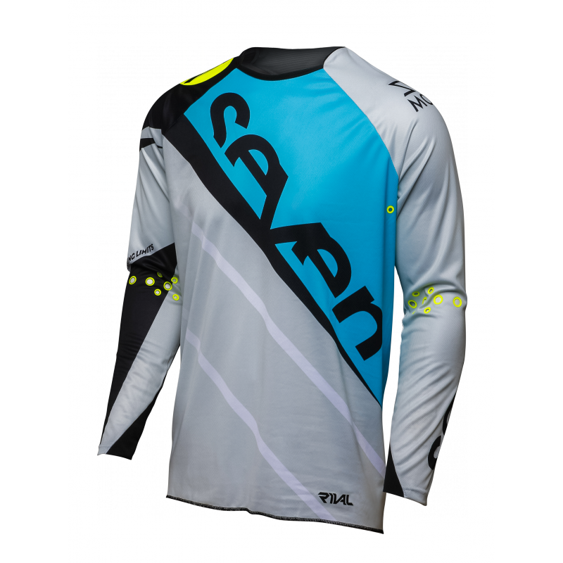 Jersey Seven Rival blu-grigia 2250017-420 Seven Tenues cross