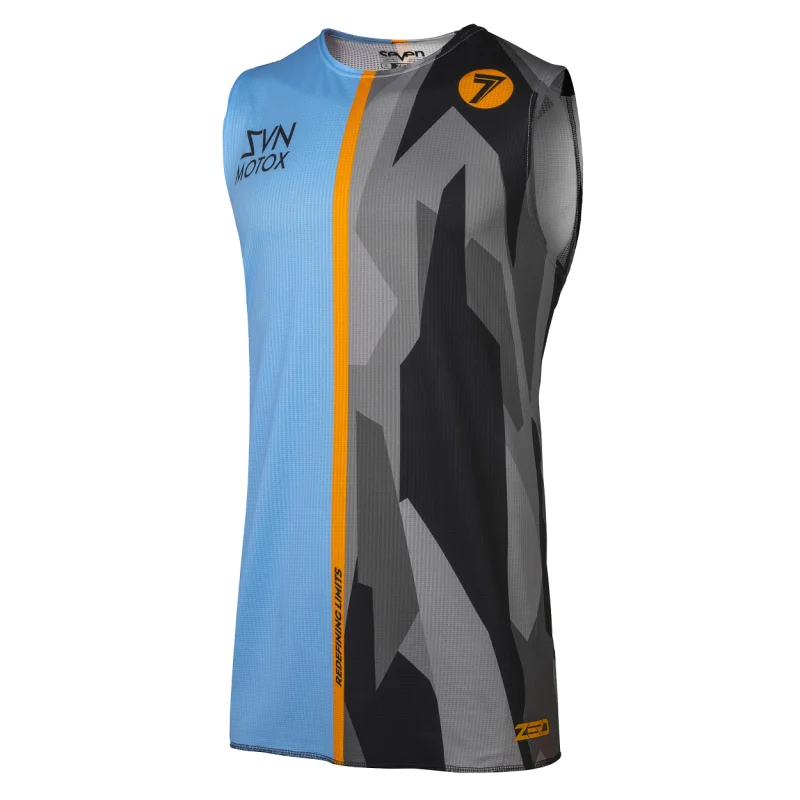 Maglia smanicata Seven mx Zero Raider blu (XL) A-2250034-400