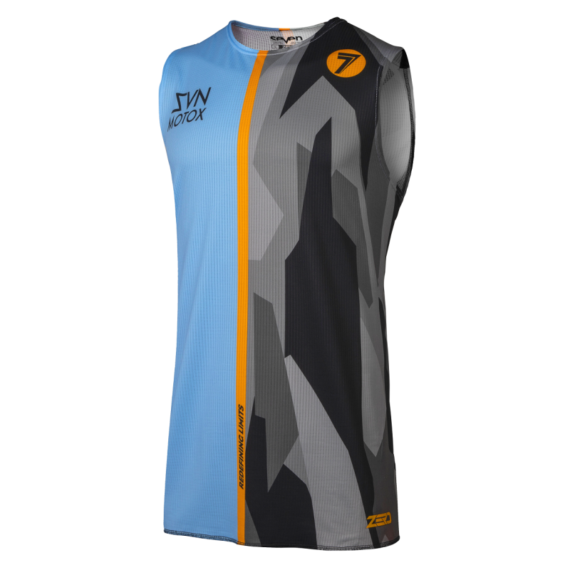 Maglia smanicata Seven mx Zero Raider blu (XL) A-2250034-400